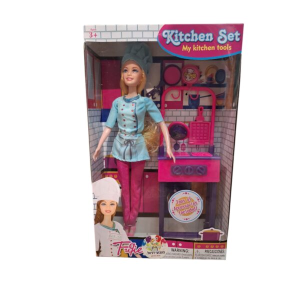 בובת שף – Kitchen Set עם אביזרי מטבח